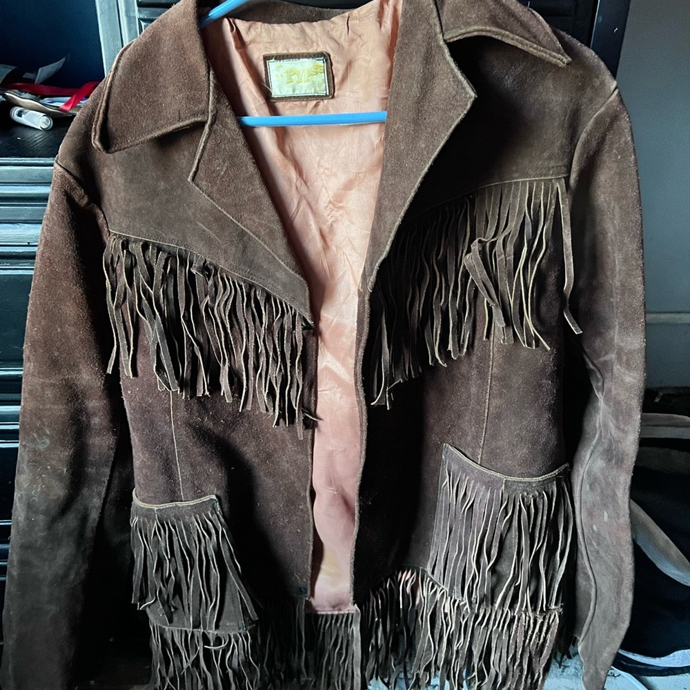 Authentic vintage 70’s pypsa Hippie suede leather jacket